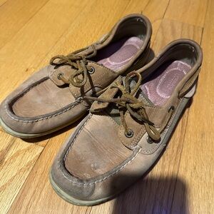 Sperry Brown Leather Boat Shoes